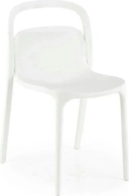 Scaun K490, alb, polipropilena, 46x55x80 cm