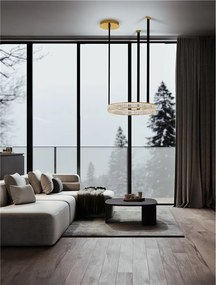 Lustra LED suspendata design elegant LAZURA