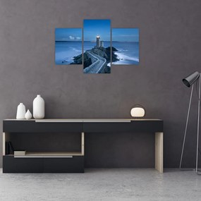 Tablou cu far și marea (90x60 cm)