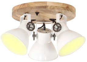 vidaXL Lampă de tavan industrială, alb, 42 x 27 cm, 25 W, E27
