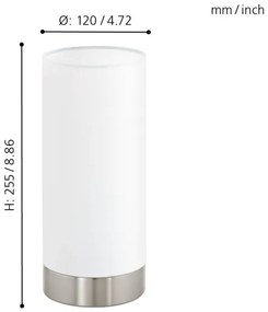Lampă dimabilă de masă Eglo 95118 PASTERI 1xE27/40W/230V