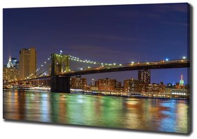 Tablou pe pânză canvas Manhattan pe timp de noapte