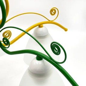 Lustră pe lanț RETRO 5xE27/60W/230V alb/colorat