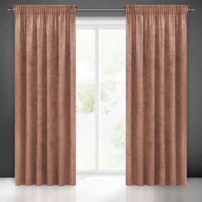 DraperiI de lux de culoare roz închis, cu un model delicat 140 x 270 cm