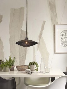Lustra/Pendul eco din iuta Iguazu S disc 40cm, bl