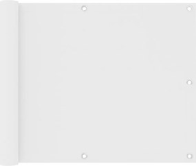 vidaXL Paravan de balcon, alb, 75 x 300 cm, țesătură oxford