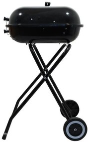 Grătar dreptunghiular cu cărbuni TRAPANI, 46 cm