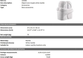 Obiect decorativ design deosebit LUX Love Couple 114282 HZ