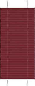 vidaXL Jaluzea plisată Bordeaux Roșu 55x100 cm Lățime țesătură 54,4 cm