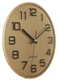 Karlsson 6022GD ceas de perete design auriu, diametru 30 cm