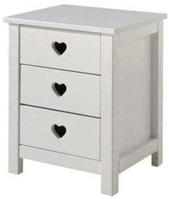 Set Mobilier Cameră Copii AMORI, 4 Piese, Alb, Stil Romantic – Vipack