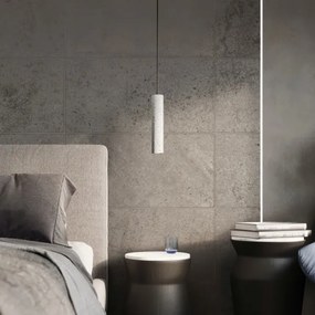 Sollux SL.0653 - Lustr LUVO 1xGU10/40W/230V beton/negru pe sârmă