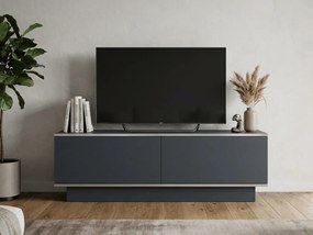 Dulap TV ALVIN 135 cm, antracit/argintiu