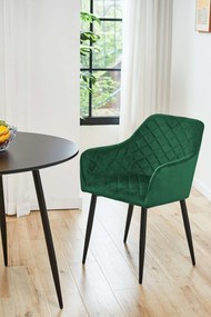 Scaun de masă Sunanda (Verde închis) (2buc). 1069501