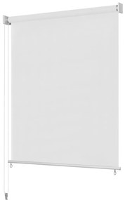 Jaluzea tip rulou de exterior, 160 x 230 cm alb Alb, 160 x 230 cm