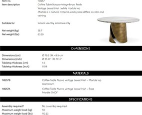 Masuta de cafea design LUX Nuova