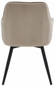 Scaun de sufragerie rotativ NANA360 VELVET, bej