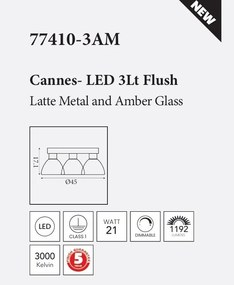 Plafoniera cu 3 surse de lumina LED Cannes