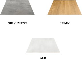 BLAT MASA PATRAT MELAMINAT -HORECA- - ALB - 70 CM / 70 CM