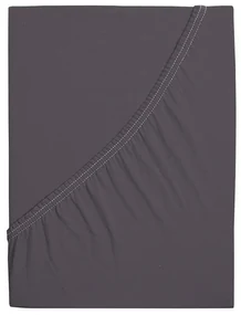 Cearșaf de pat jersey4Home Ideal antracit , 160 x 200 cm, 160 x 200 cm