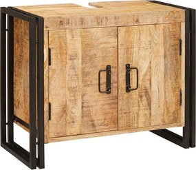 vidaXL Dulap de chiuvetă Maro 71 x 33 x 58 cm Lemn de mango solid