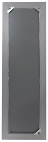Oglinda dreptunghiulara cu rama din polistiren argintie Scott, 147,5cm (L) x 47,5cm (L) x 5,2cm (H)