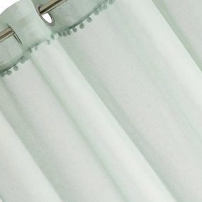 Perdea elegantă culoarea mentol 140 x 250 cm