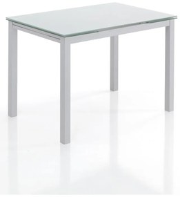 Masă de dining extensibilă cu blat din sticlă 70x110 cm Fast – Tomasucci