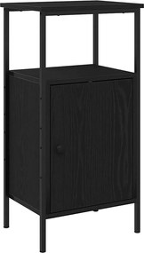 vidaXL Dulap de noapte Stejar Negru 41 x 31 x 80 cm Lemn compozit