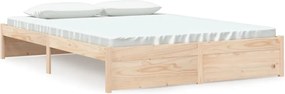vidaXL Cadru de pat fără saltea, 160x200 cm, lemn masiv