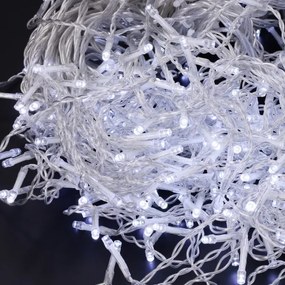 Brilagi - Ghirlandă luminoasă LED de exterior pentru Crăciun, 200 LED, 8 funcții, 13 m, IP44, alb rece