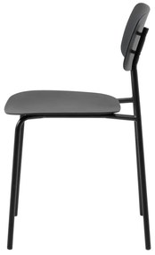 Scaune de dining negre 2 buc. Kirkland – Unique Furniture