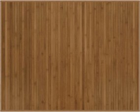 vidaXL Covor dreptunghiular, maro, 80x100 cm, bambus