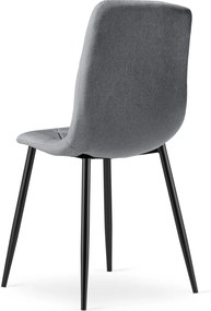 OFERTA Scaun de masa gri LIBRA cu picioare negre clasa a II-a