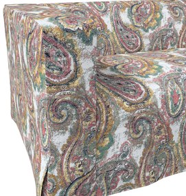 Husă canapea Klippan cu 2 locuri, lungă, cu pliuri contrastante