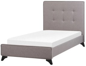 Pat de o persoană 90 cm AMBRE (cu somieră) (gri). 1007089