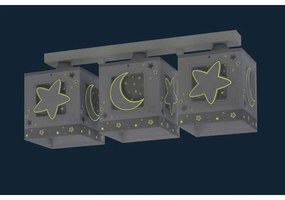 Plafonieră pentru copii Dalber 63233NE MOONLIGHT 3xE27/60W/230V