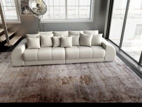 Canapea extensibilă dumonde cu 2 lăzi de depozitare si sezut confortabil din spuma high-density, Verona Enjoy Beige 310x100 cm