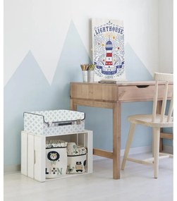 Set 2 coșuri textile pentru depozitare Madre Selva Lion