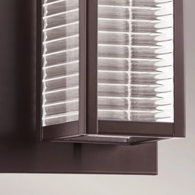 Aplică LED de exterior SOREL 1xGU10/7W/230V IP44 maro Kichler KL-SOREL2-M-LED