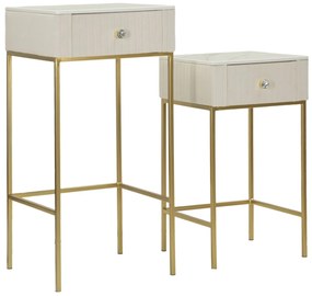 Mauro Ferretti Set De 2 Masute Inalte Cm Ø 45X90-40X68 | Aosom Romania