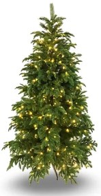 Brad artificial Pre-Lit Naturel Verde, Full 3D, LED-uri integrate