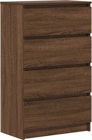 vidaXL Servantă, stejar maro, 60x35x98,5 cm, lemn prelucrat