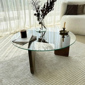 Măsuță de conferință Mia Walnut