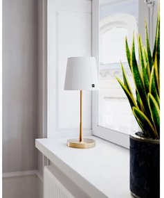 ByRydens 4002730-6501 - Lampă de masă LUMI 1xE27/8W/230V alb/auriu 48,5 cm