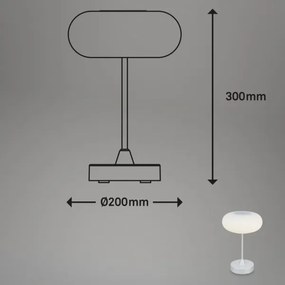 Brilo - Lampă de masă reîncărcabilă, reglabilă pentru exterior OLANA LED/3W/5V IP44
