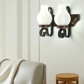 Brilagi - Aplica de perete QUEEN 2xE14/40W/230V fag/wenge