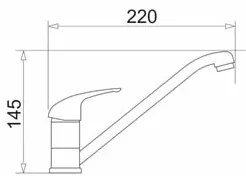 Pyramis 90915301 - Baterie chiuvetă ASALIA crom