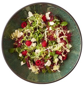 Bol verde/negru din gresie ø 30 cm Gastro Green/Black – Bitz