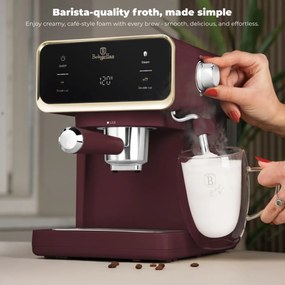 Espressor digital 3 in 1 Leonardo Berlinger Haus BH 9848, visiniu mat